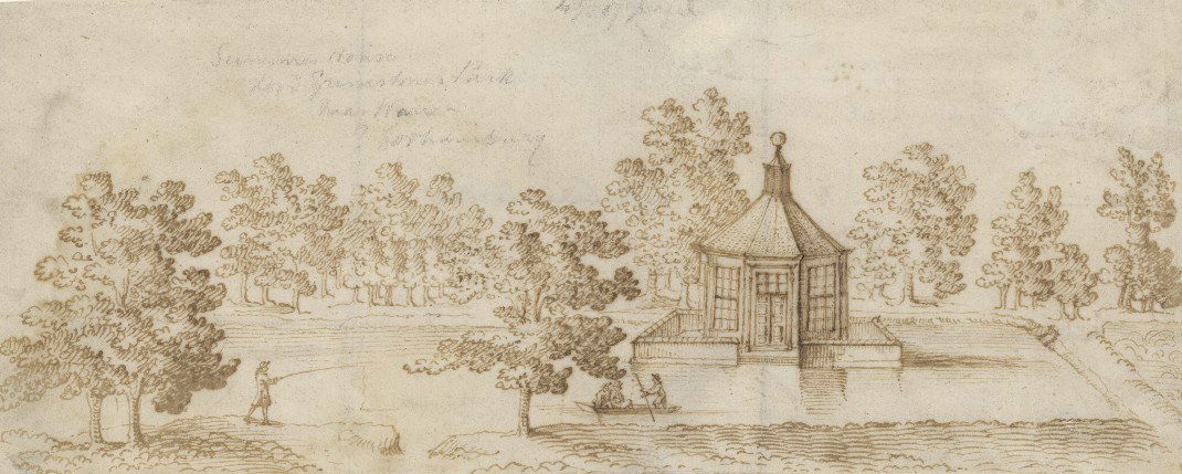 Water Garden, early 18th century, ink on paper, Credit_Garden Museum