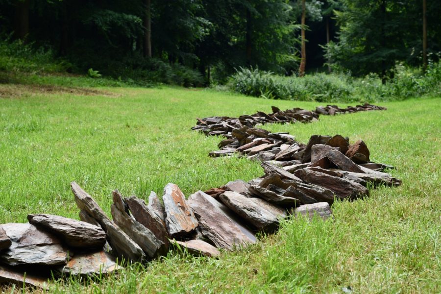 Jackdaw Line by Richard Long at Hestercombe