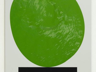 David Bachelor, Colour Chart Painting 33 (Green) 20.06.11, 2011