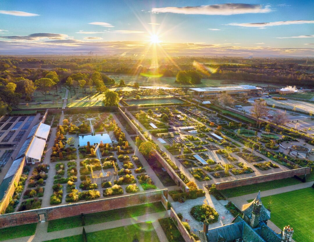 Aerial view 3 RHS Garden Bridgewater The Weston Walled Garden and The Kitchen Garden RHS Chris Gorman 1