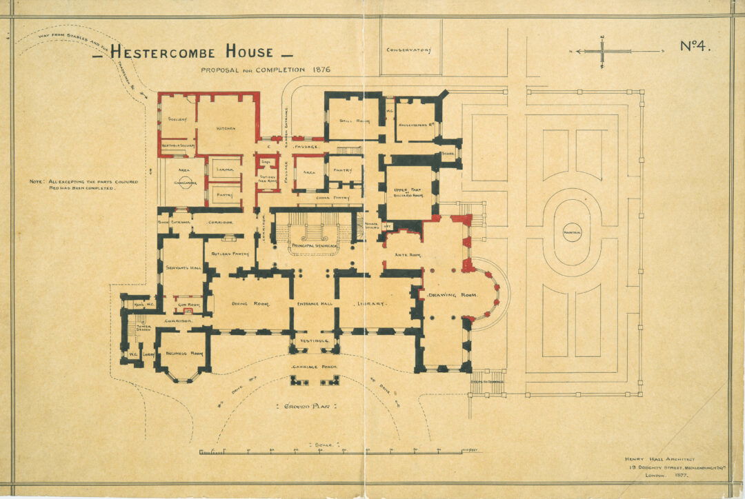 Fig 13 Proposal for Completion 1876 by H Hall