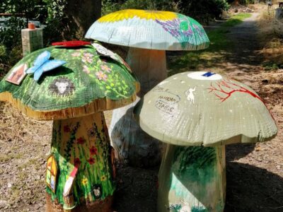 Mushroom Magic Trail toadstool auction at Hestercombe